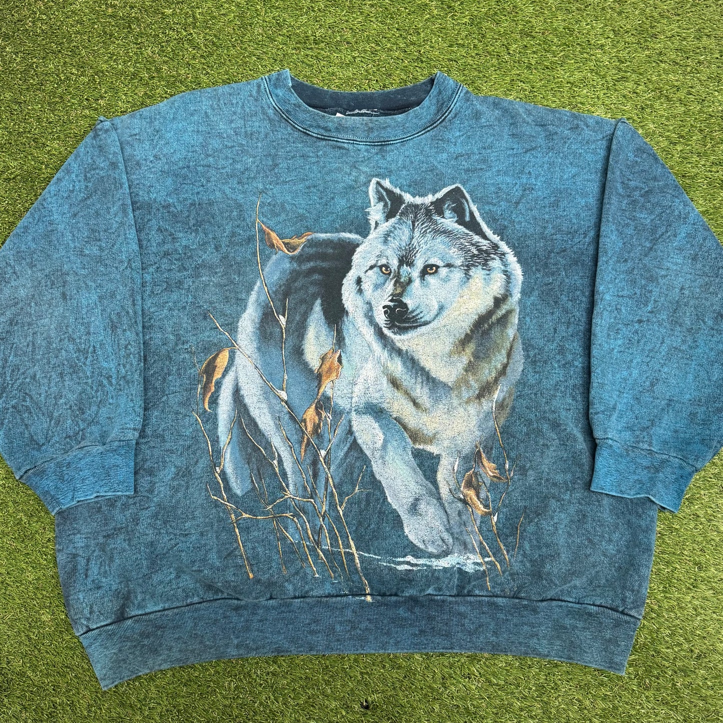 Vintage Wolf Nature Sweatshirt 26x25