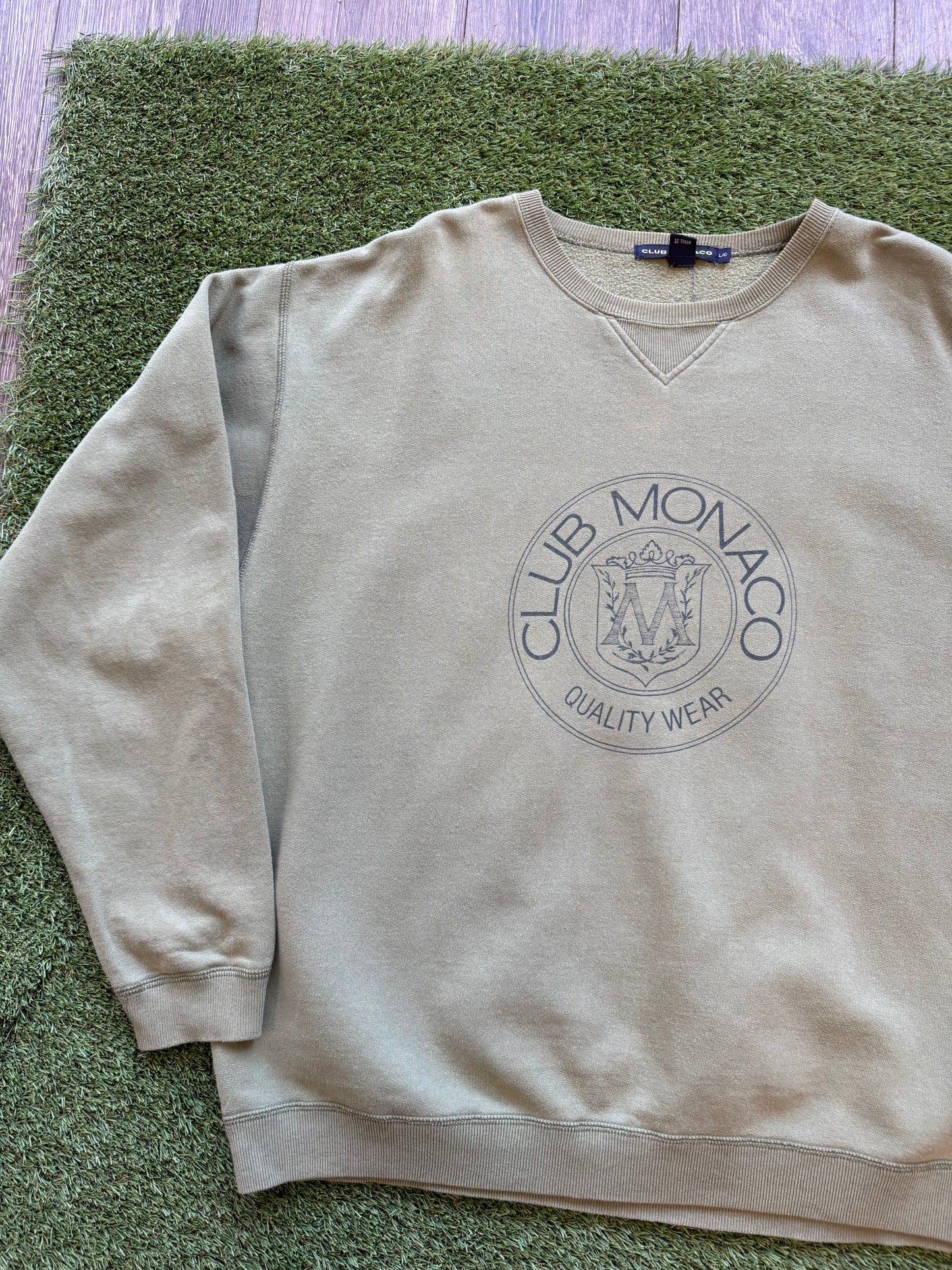 90’s Club Monaco Sweater Sage Green Large