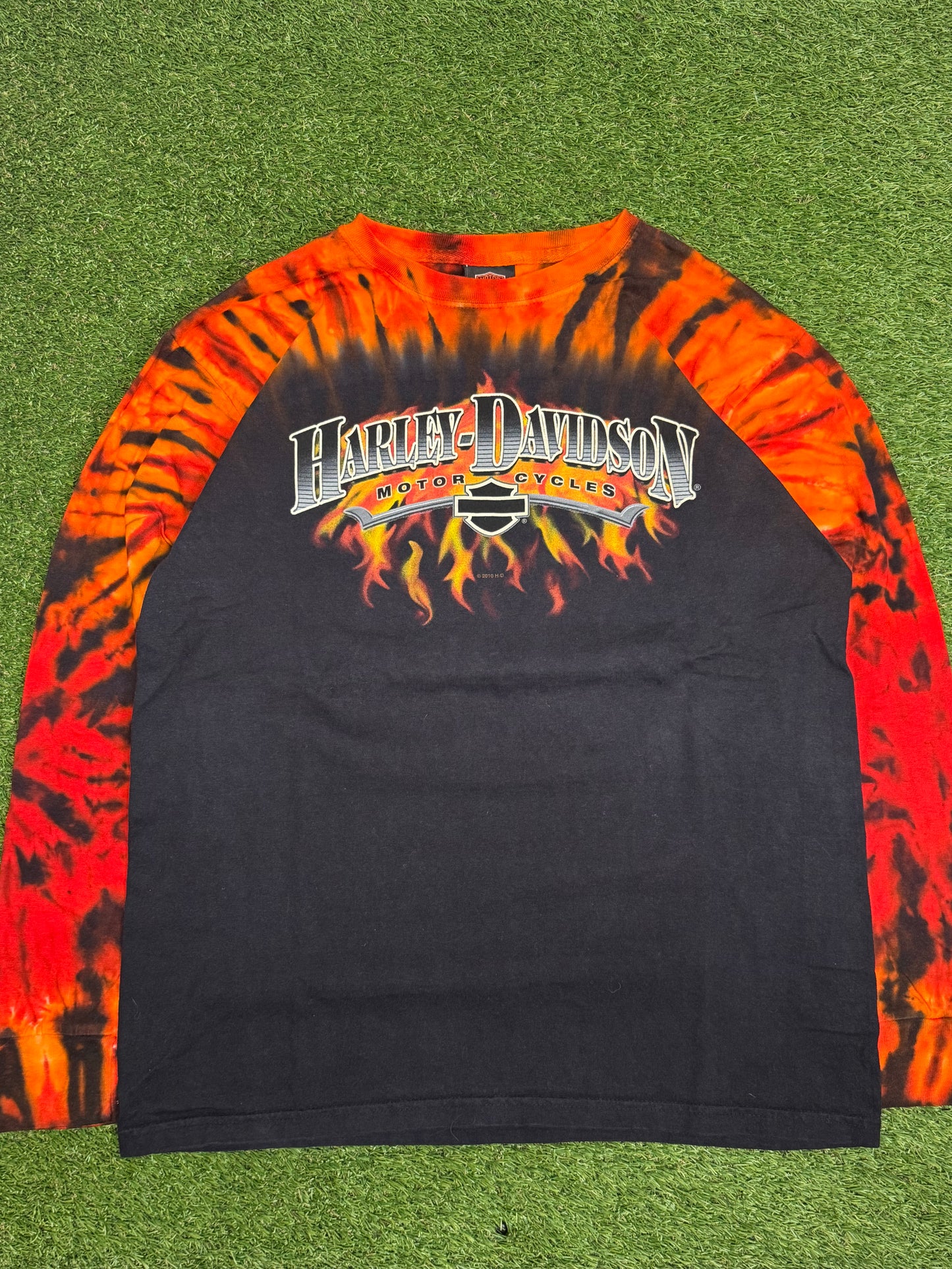 Harley Davidson Flame L/S Shirt Medium