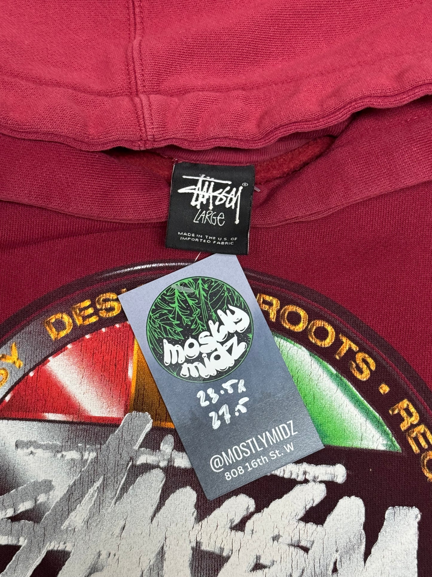 Vintage Stussy Hoodie Large