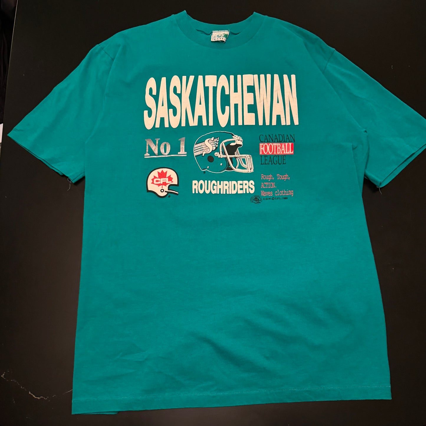 1989 Roughriders T-Shirt Large