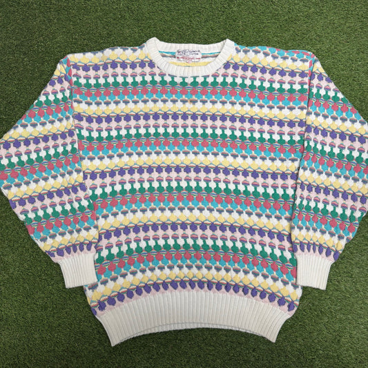 Vintage Geometric Style Knit