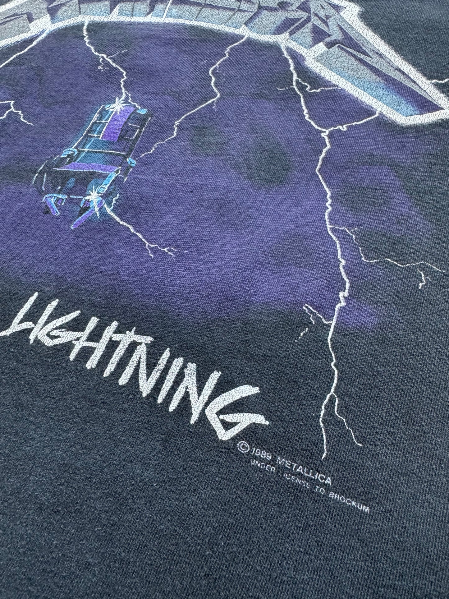 ‘89 Metallica Ride the Lightning XL 22.5x28