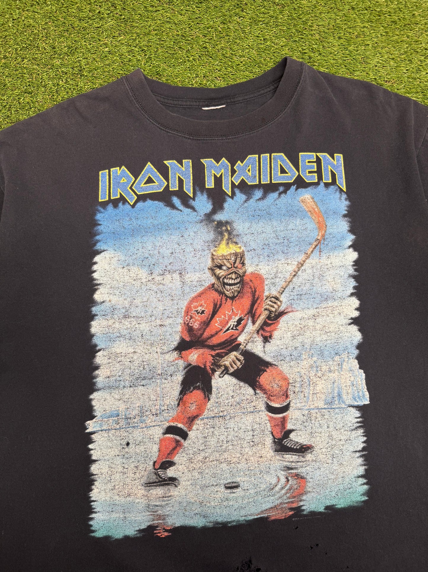 Iron Maiden Somewhere Back In Time Hockey T-Shirt