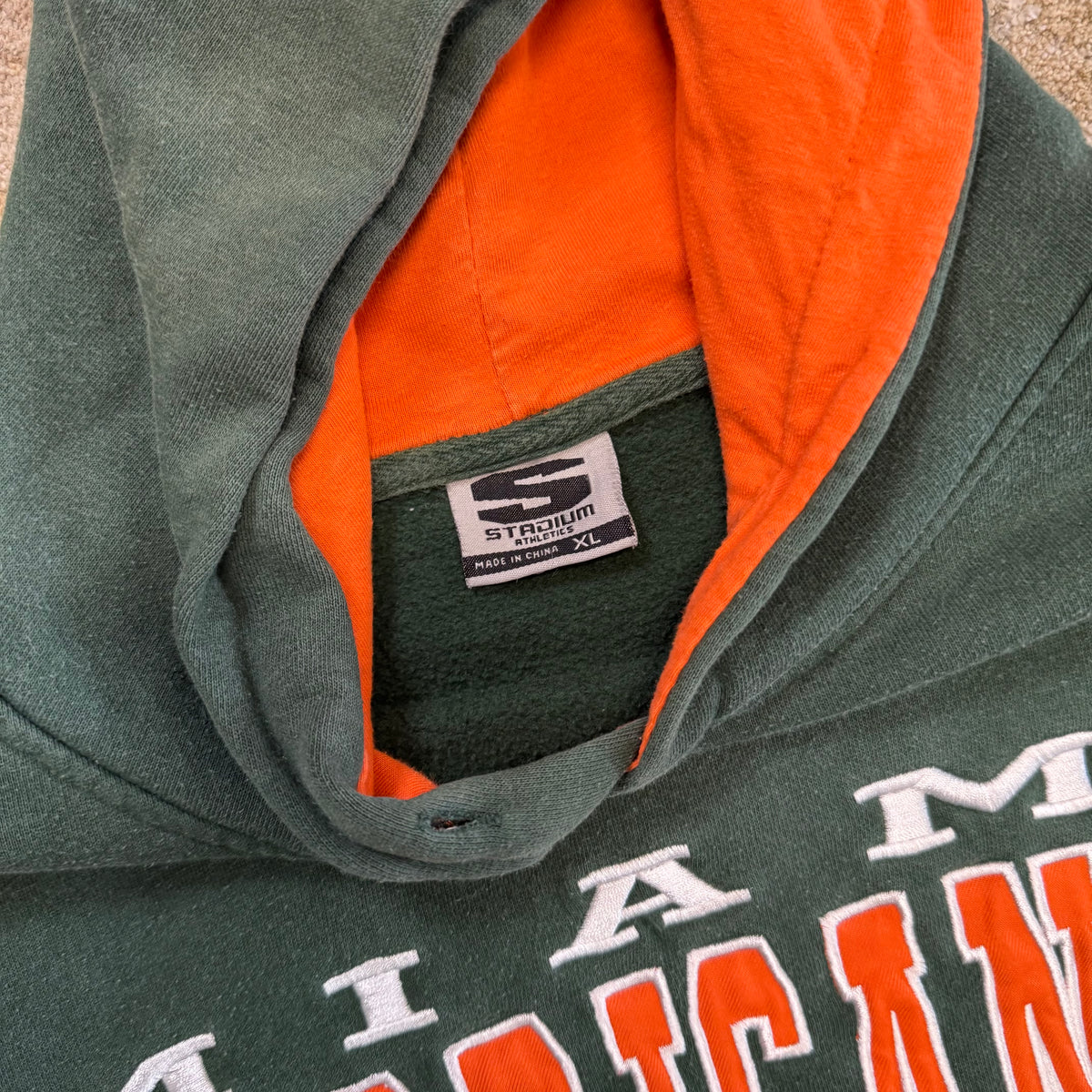 Vintage Miami Hurricanes Hoodie XL