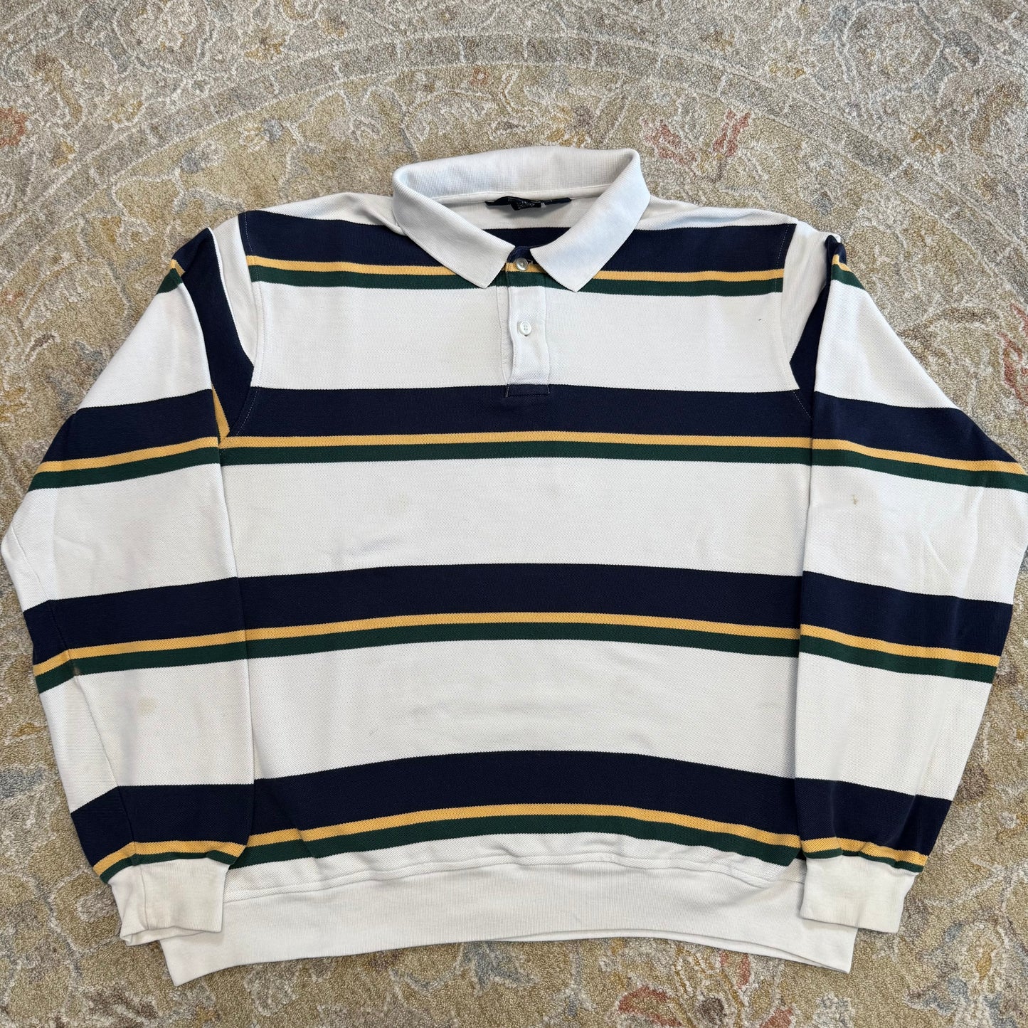 Long Sleeve Rugby Polo Shirt XL