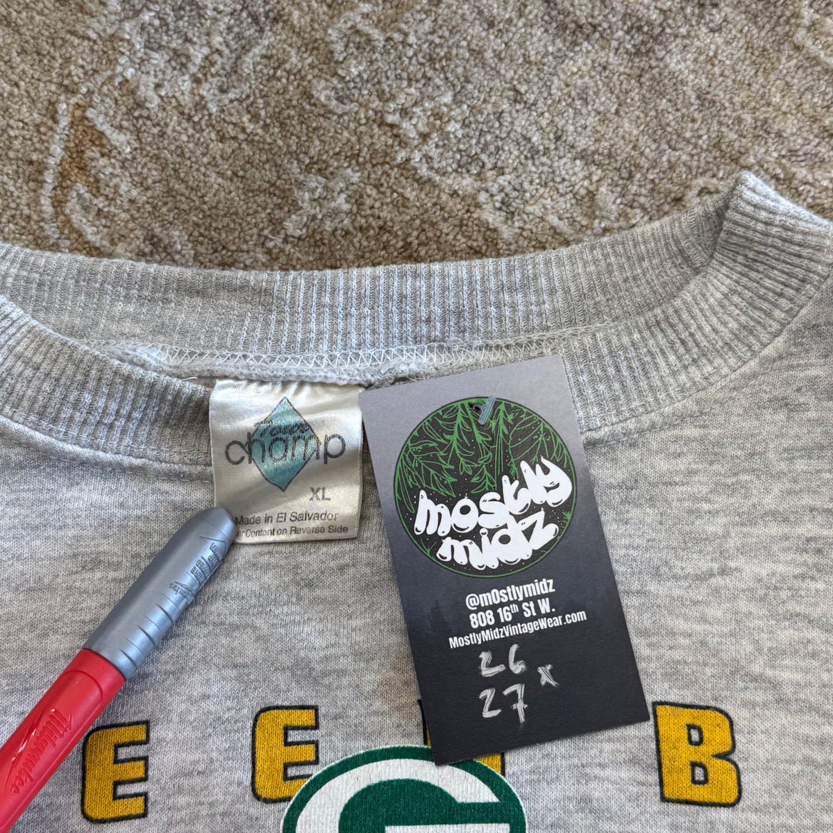 Vintage 1995 Green Bay Packers NFC Central Division Champions Crewneck