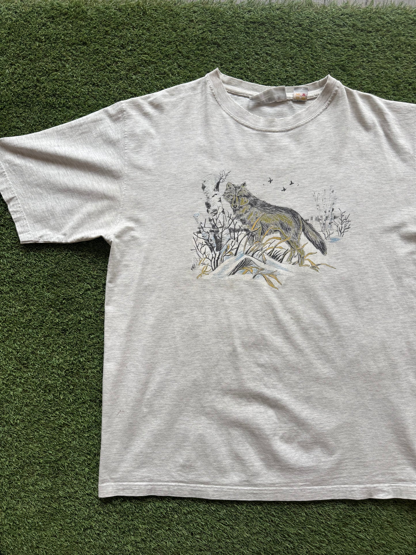 90’s Wolf Nature T-Shirt Large