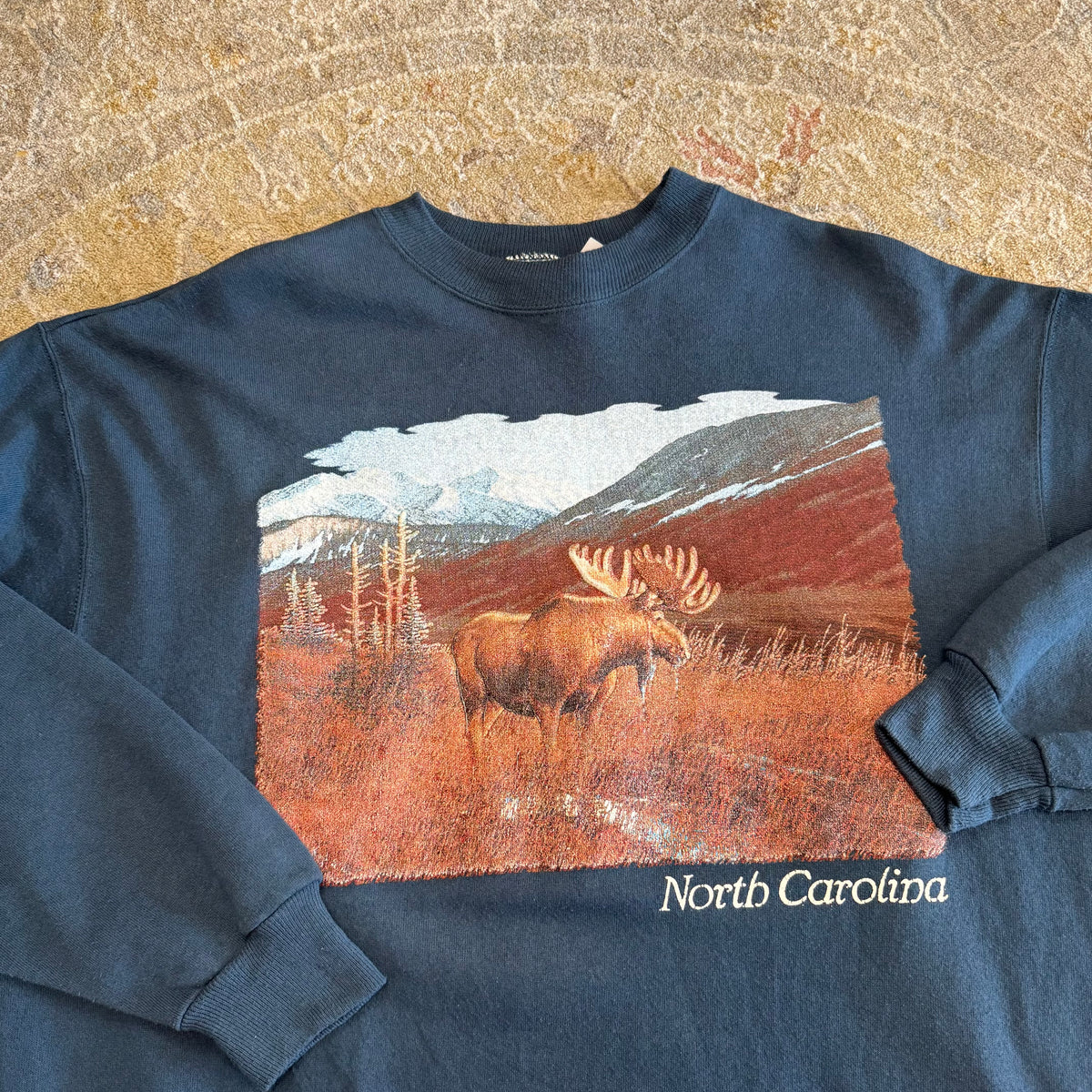 Vintage North Carolina Moose Crewneck Sweatshirt XL
