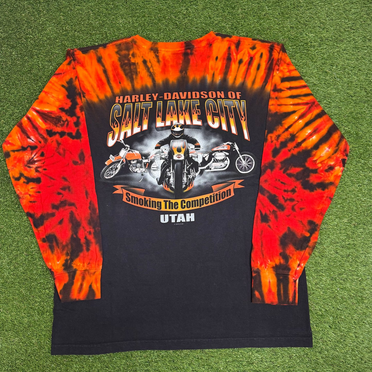 Harley Davidson Flame L/S Shirt Medium