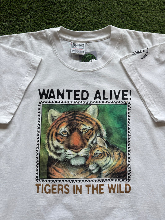 90’s WWF Tiger Nature T-Shirt XL