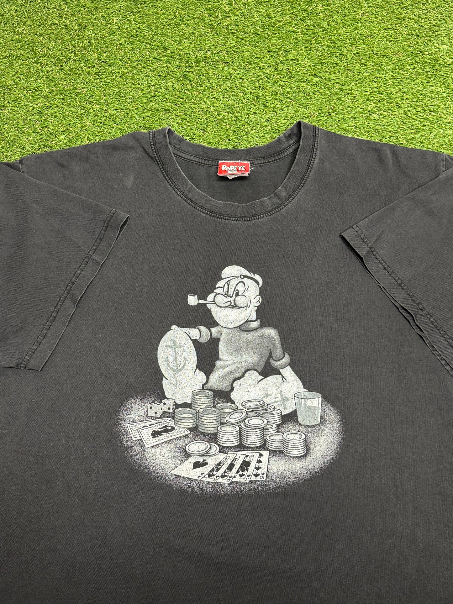 Vintage 2005 Popeye Poker T-Shirt XL