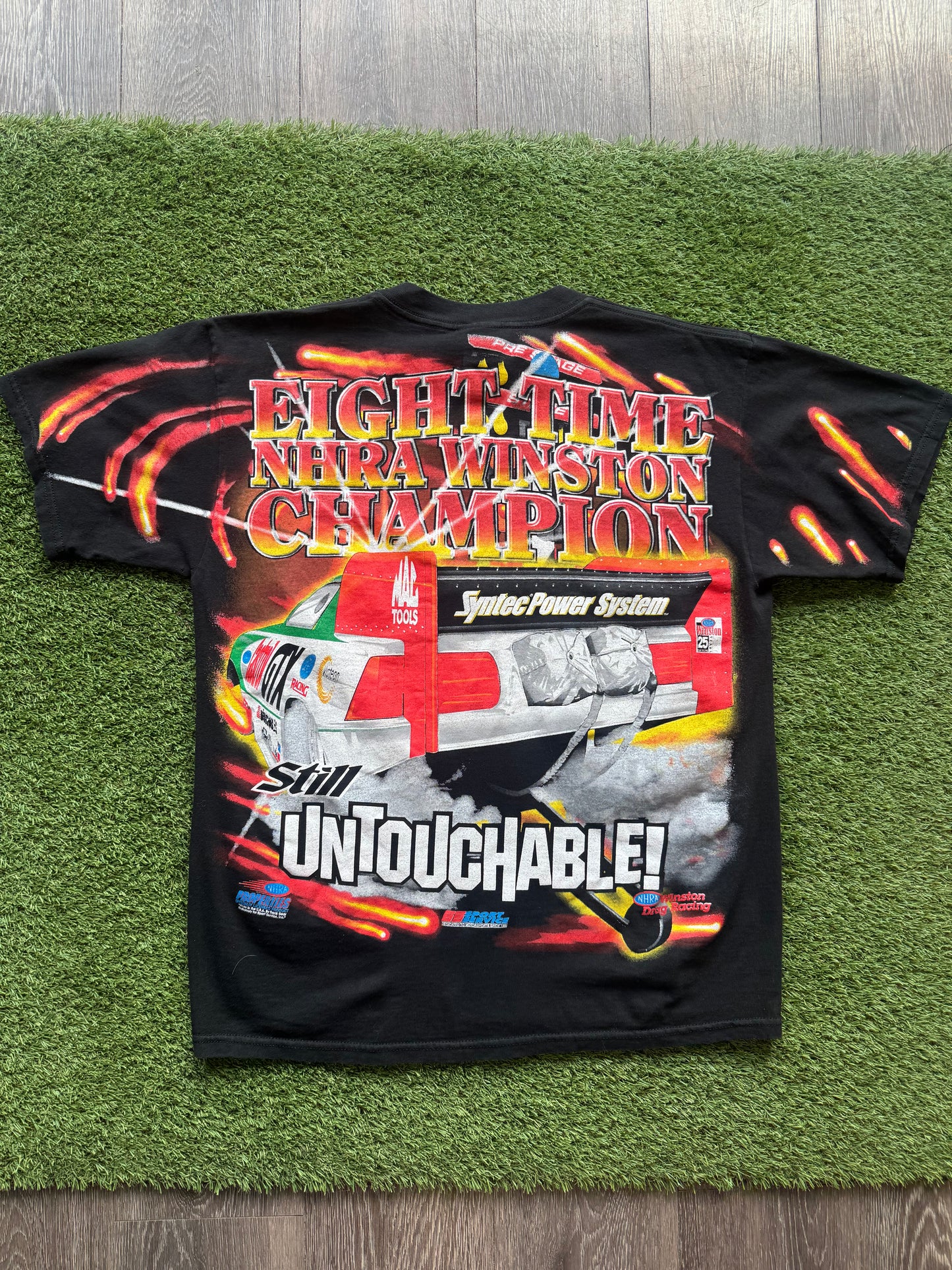 90’s Racing AOP T-Shirt Large 22x28