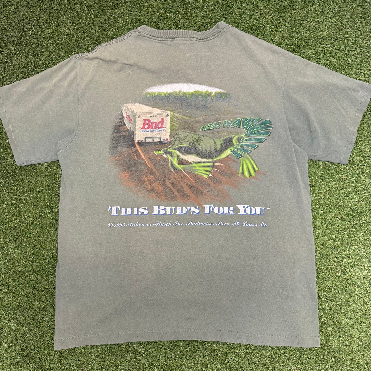 Budweiser Frogs T-Shirt 23x28.5 XL