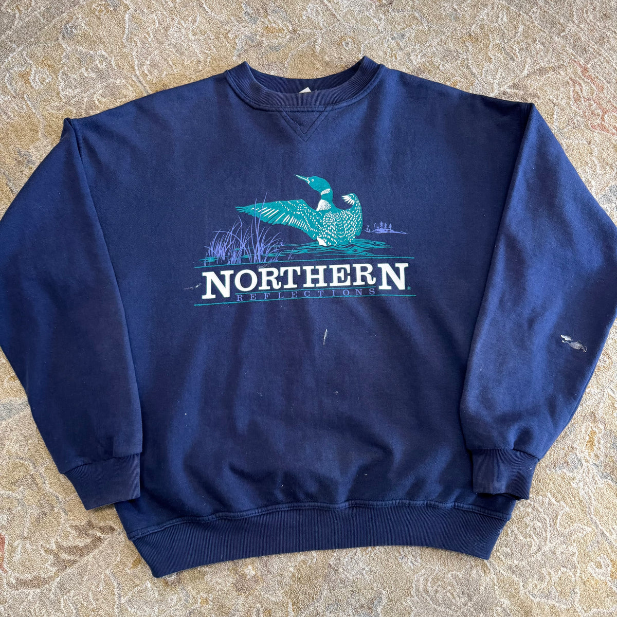 Vintage Northern Reflections Loon Crewneck Sweatshirt