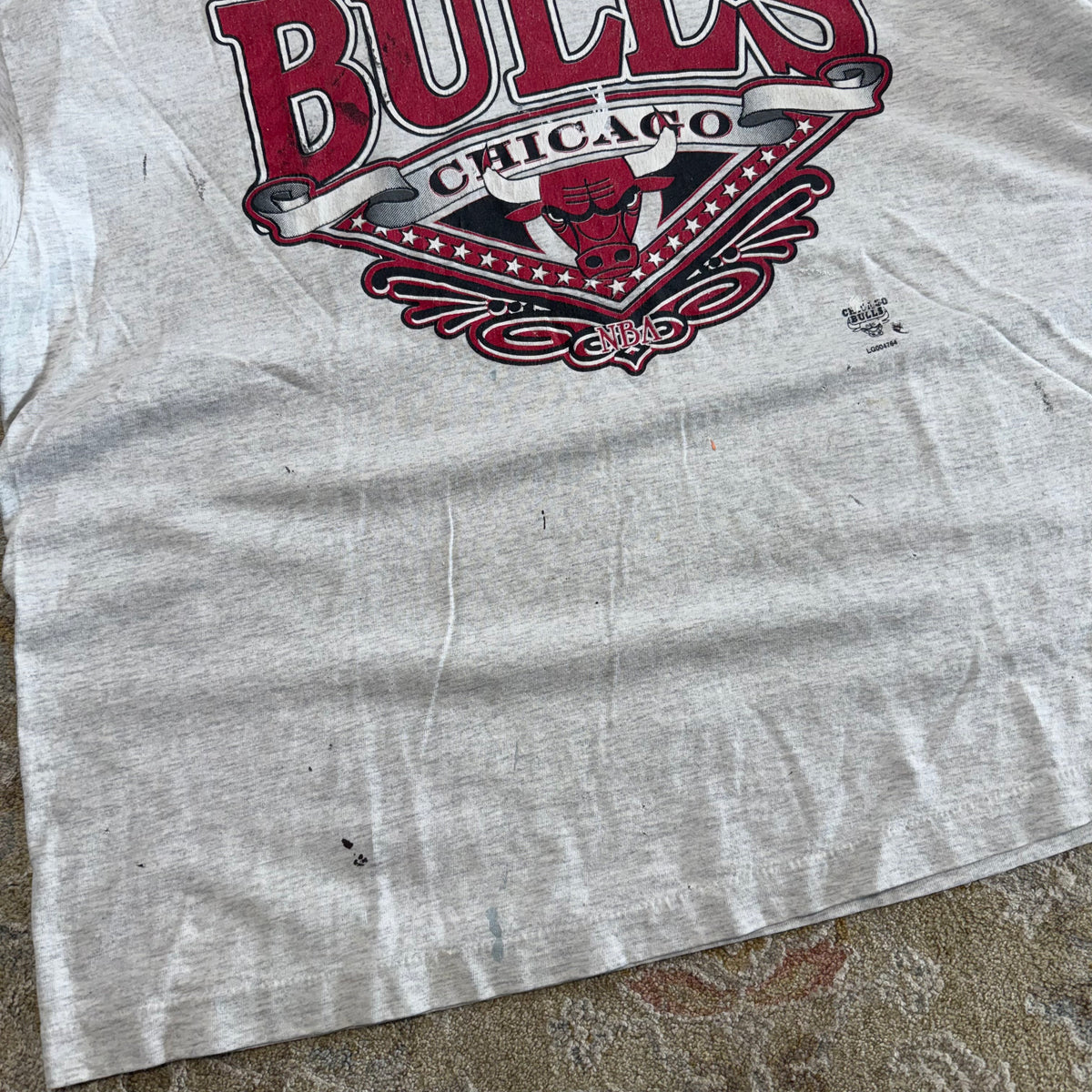 Vintage Chicago Bulls Logo 7 NBA Graphic T-Shirt XXL Boxy