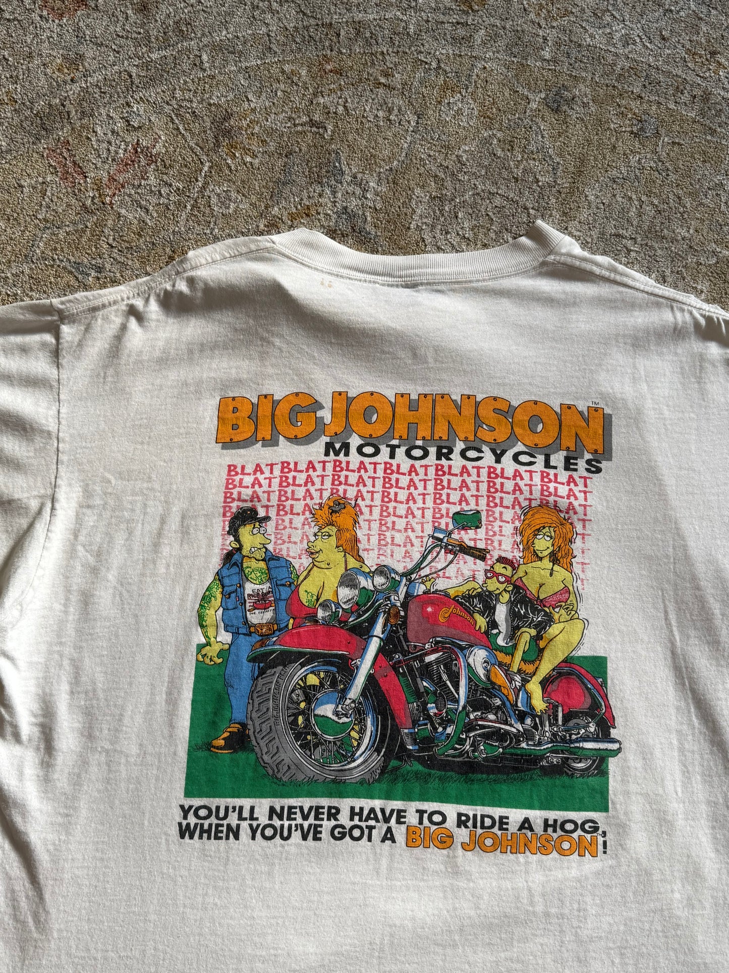 Big Johnson Motorcycles Vintage T-Shirt XL