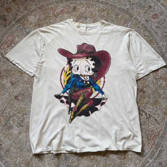 Vintage Betty Boop Cowgirl T-Shirt Large