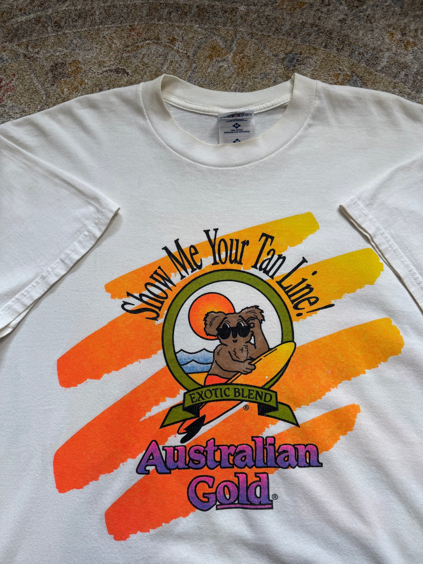 Australian Gold Tan Line T-shirt Vintage Medium