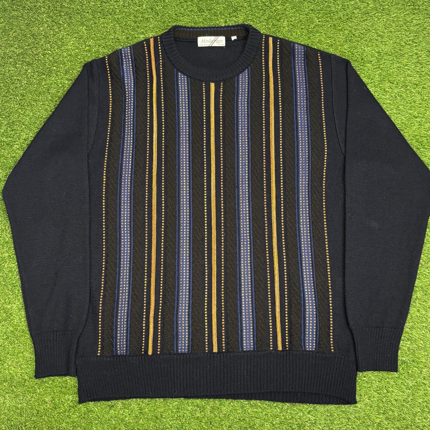 Vintage Striped Knit Sweater 22x27