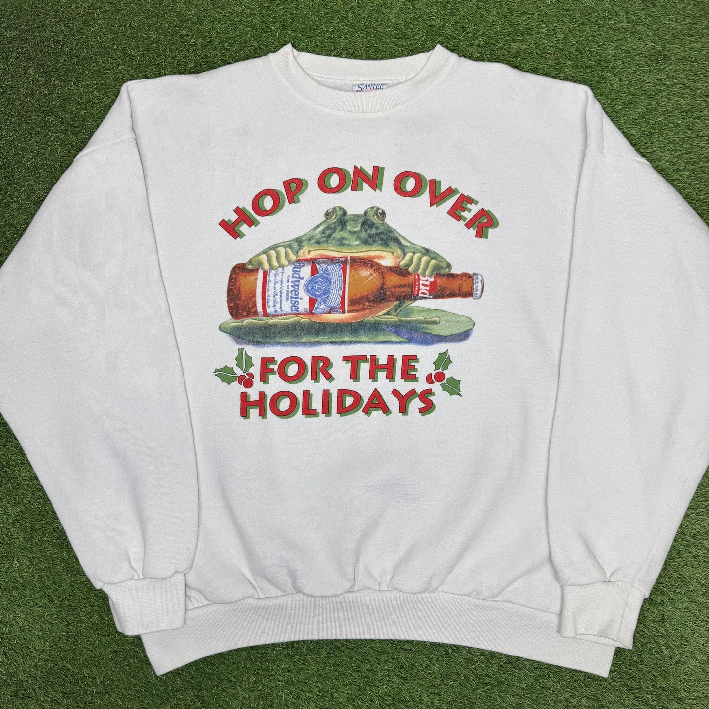 90’s Budweiser Christmas Sweater XXL