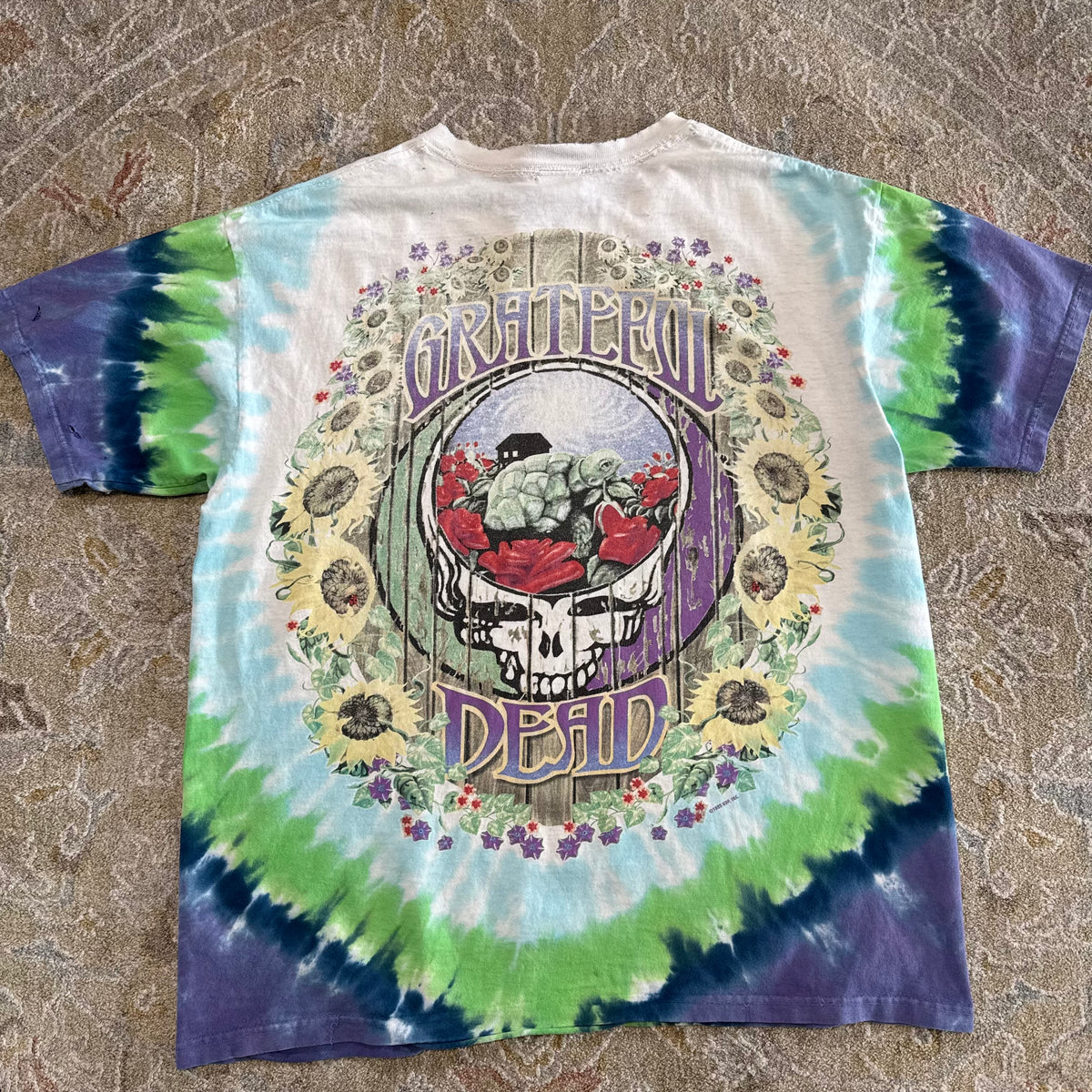 Vintage 1999 Grateful Dead Terrapin Station Tie Dye T-Shirt L