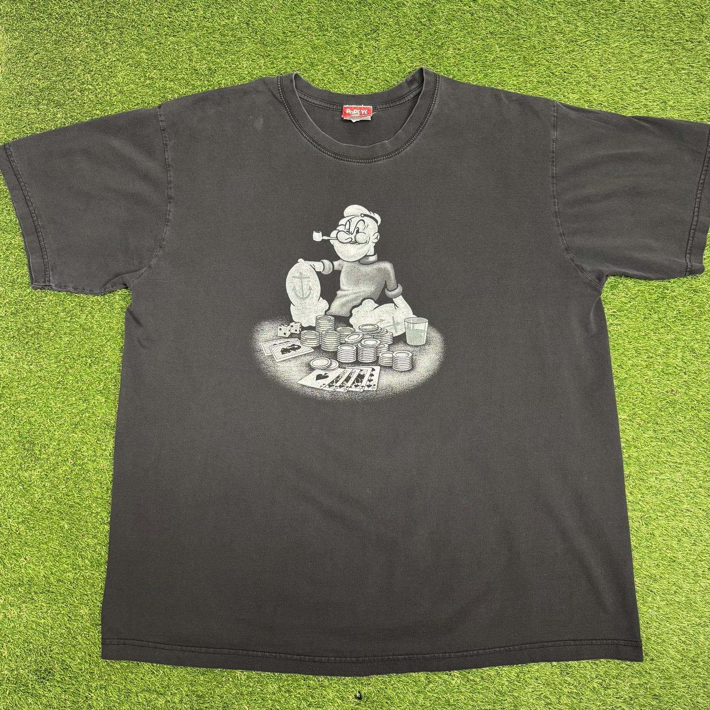 Vintage 2005 Popeye Poker T-Shirt XL