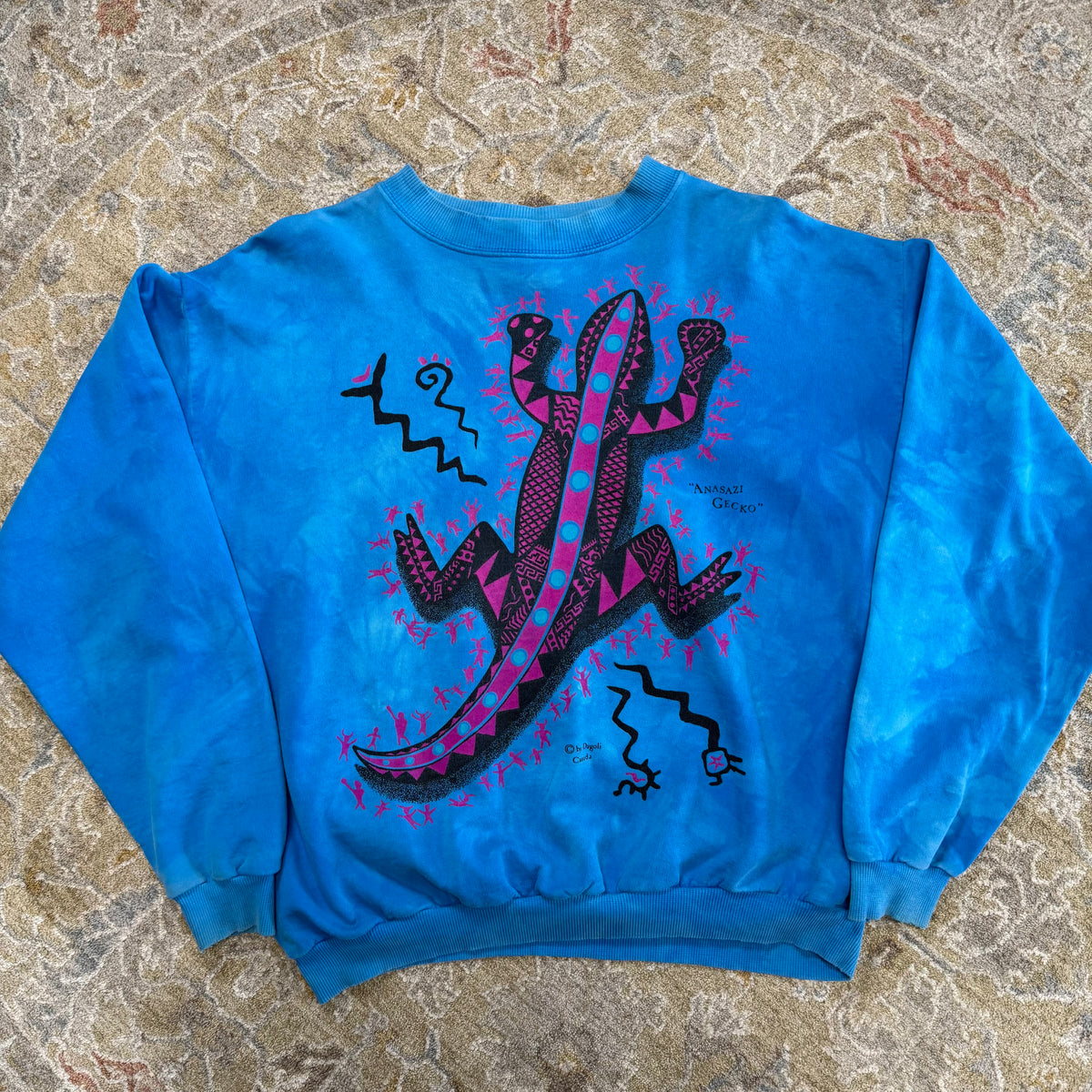 Vintage Dagoli  Anasazi Gecko Sweatshirt Medium