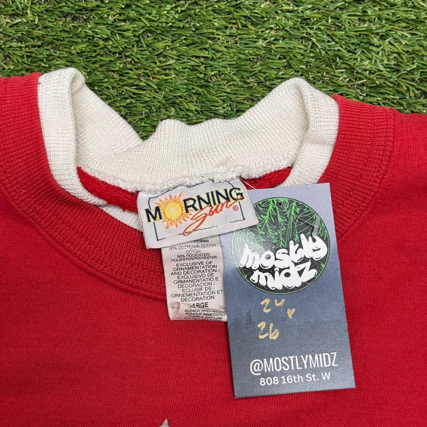 Vintage Penguins Christmas Sweater Large