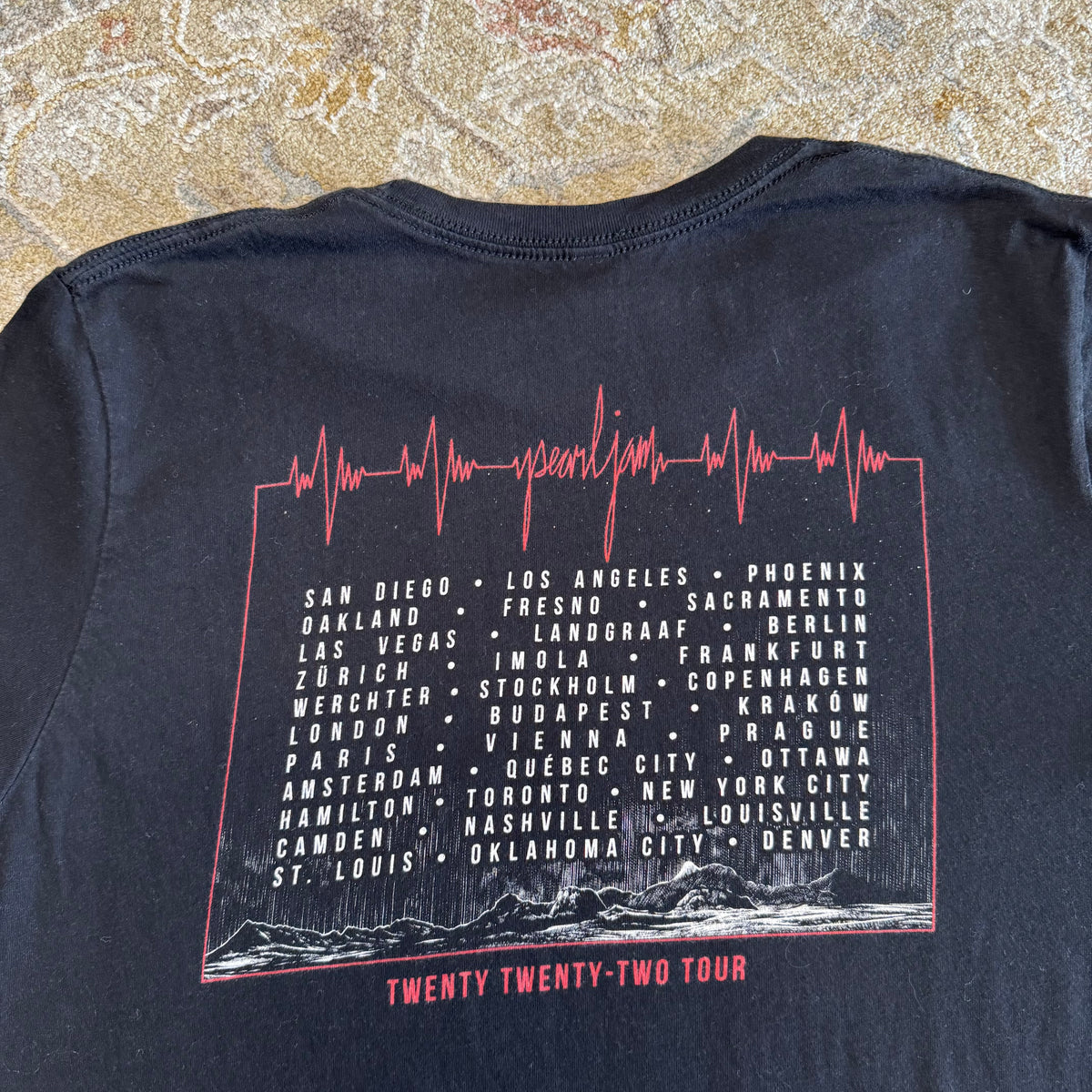 2022 Pearl Jam Tour T-Shirt Large
