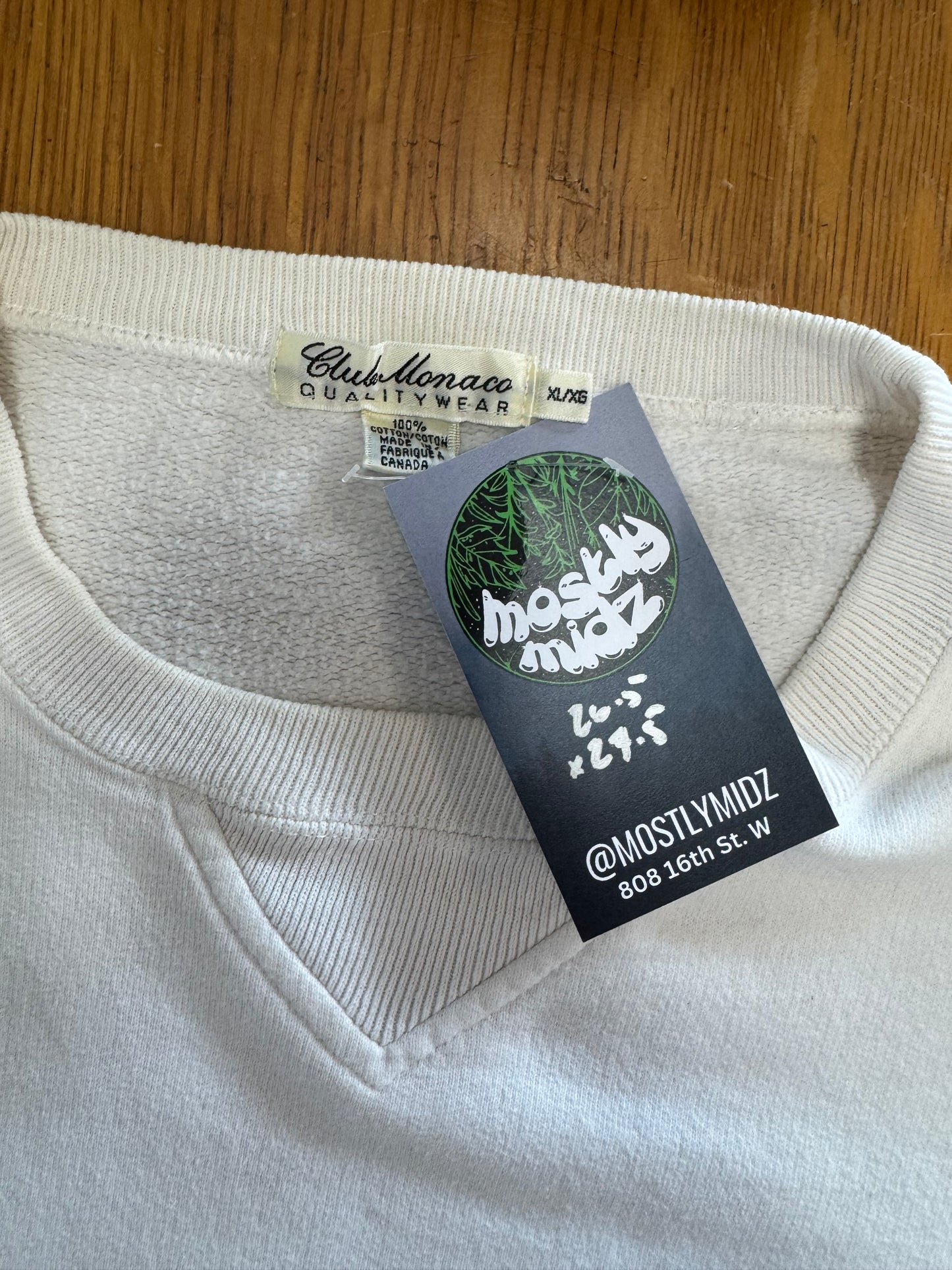 90’s Club Monaco Sweater XL