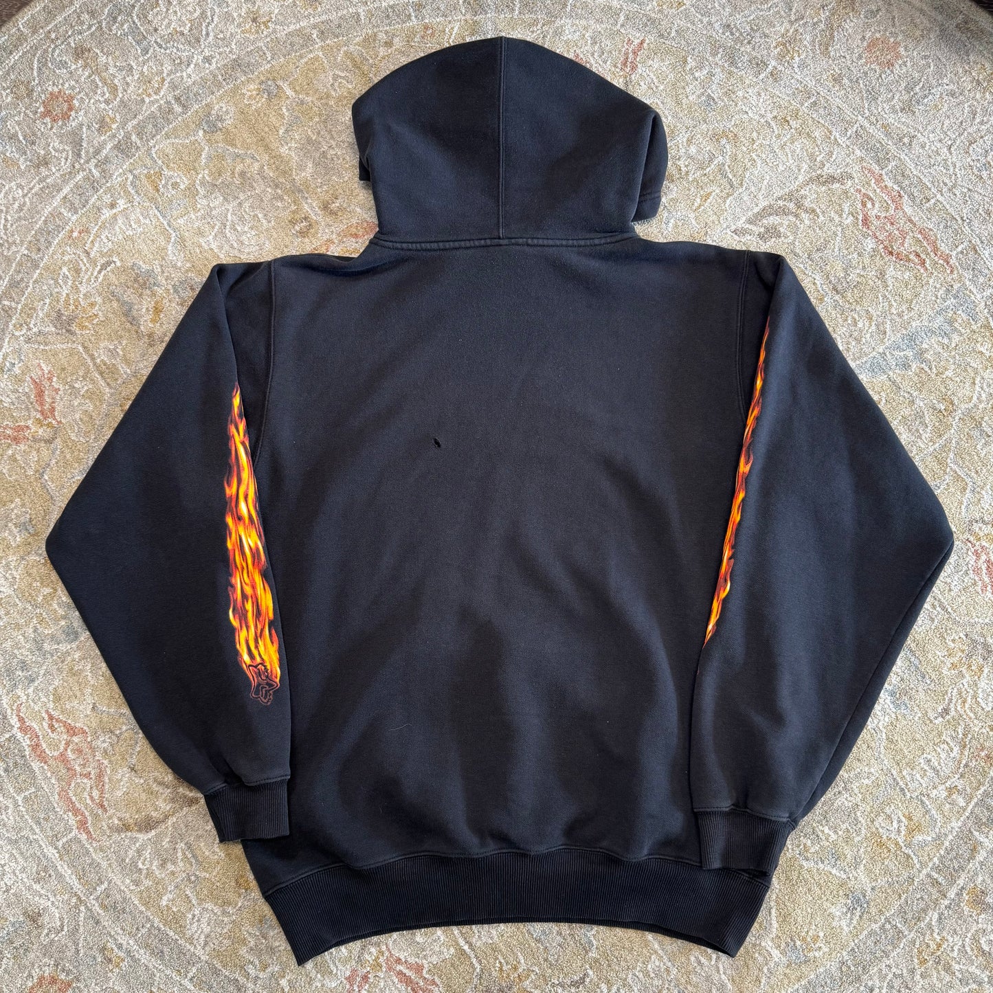 Vintage Fox Racing Flame Hoodie Medium
