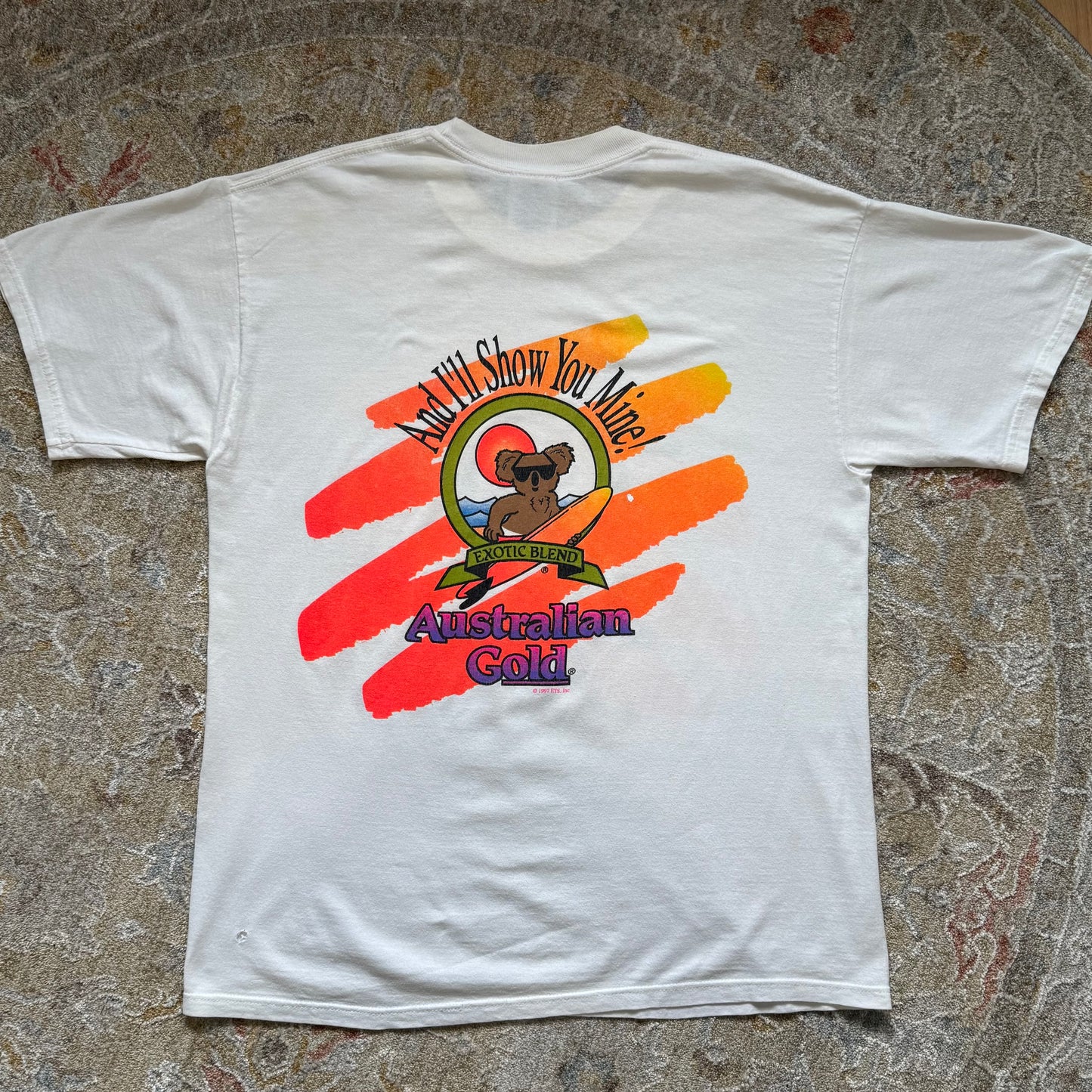 Australian Gold Tan Line T-shirt Vintage Medium