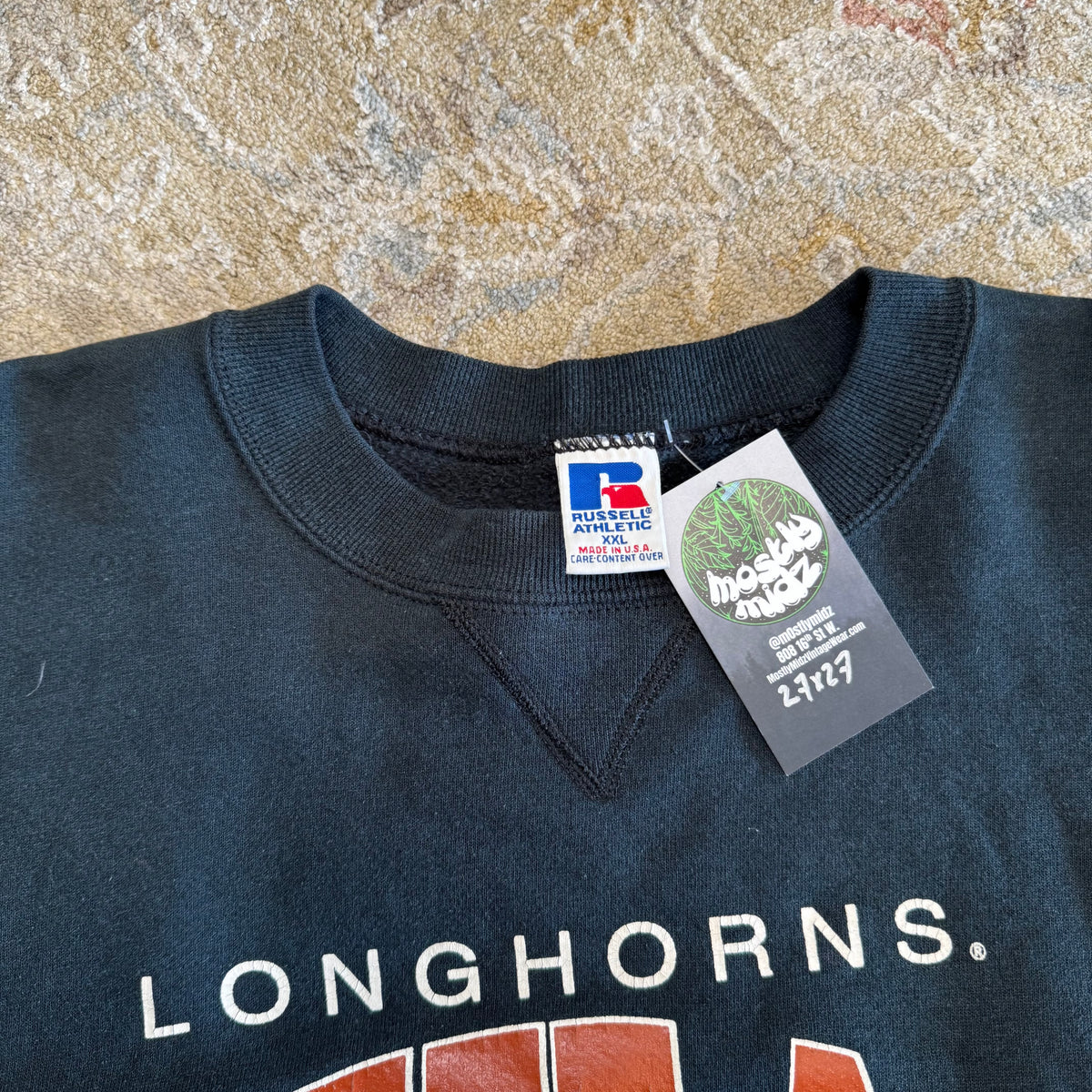Vintage Texas Longhorns Russell Athletic Made in USA Crewneck XXL