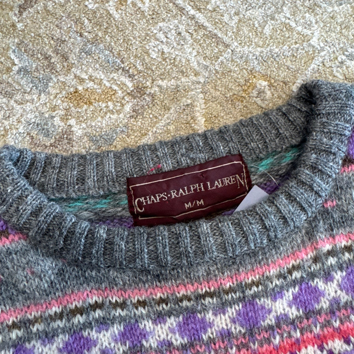 Vintage Ralph Lauren Wool Sweatshirt Medium