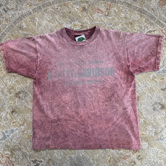 Cropped Stonewashed Harley Davidson T-Shirt Medium