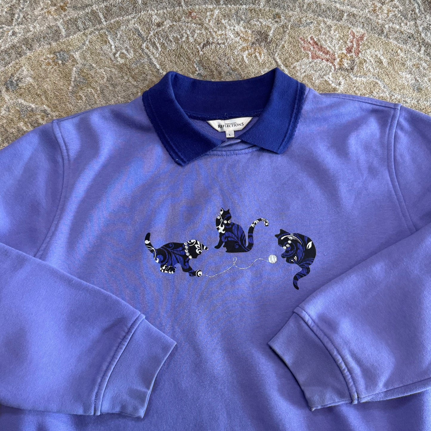 Northern Reflections Cats Sweatshirt Large