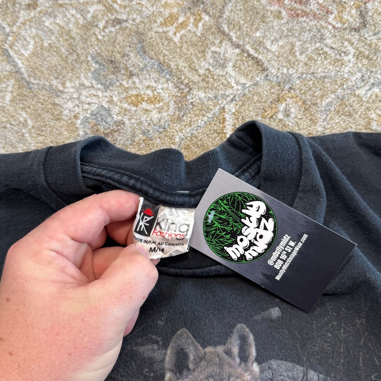 Vintage Wolf Nature T-Shirt Medium