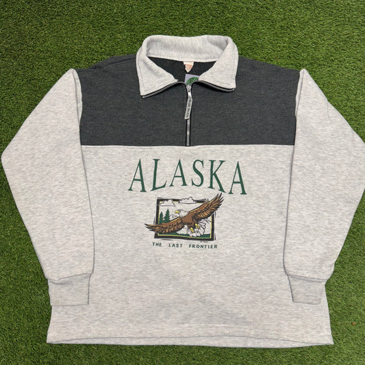 Vintage Alaska Quarter Zip Medium
