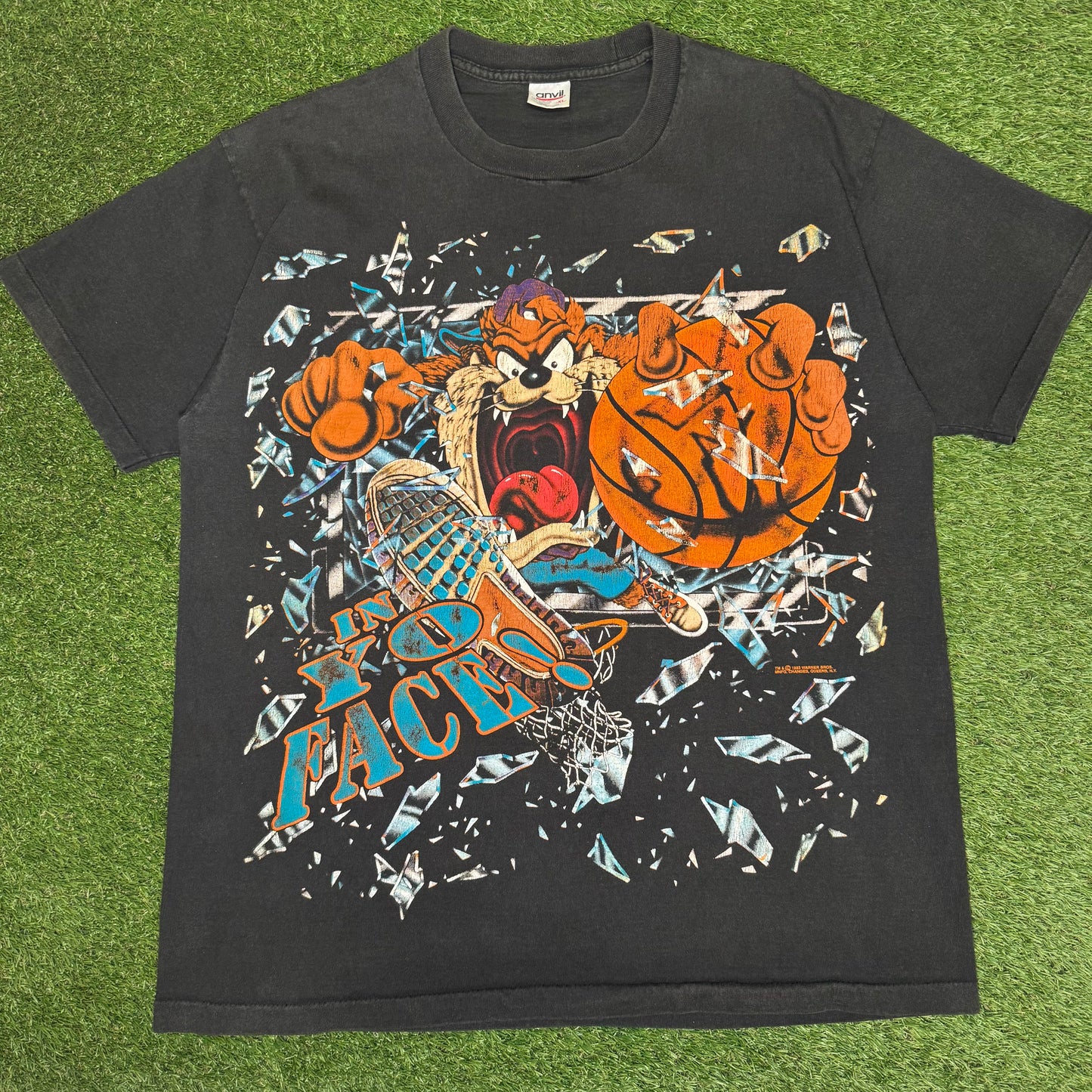 1993 Taz Shattered Backboard T-Shirt XL