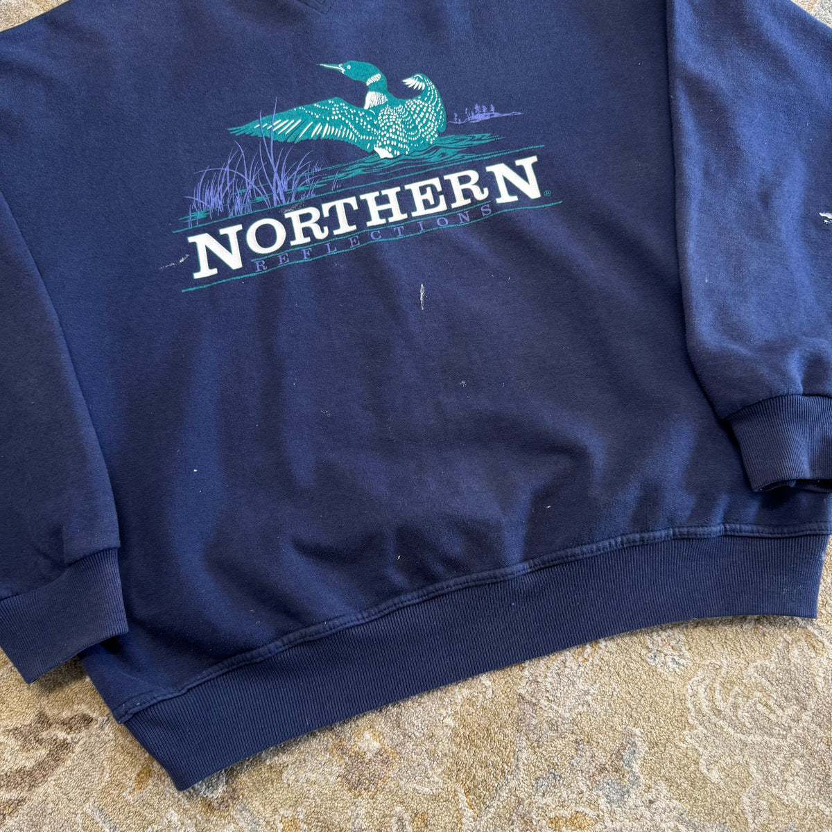 Vintage Northern Reflections Loon Crewneck Sweatshirt