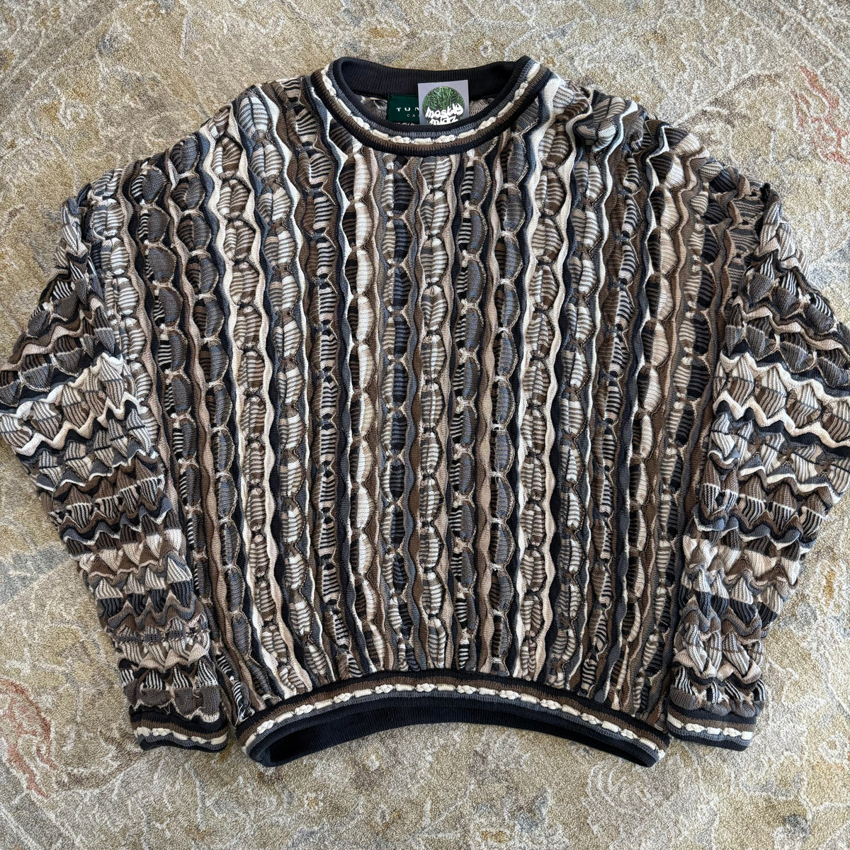 Vintage Tundra 3d Knit Sweatshirt Large