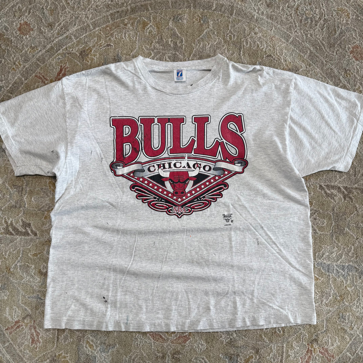 Vintage Chicago Bulls Logo 7 NBA Graphic T-Shirt XXL Boxy