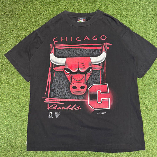 90’s Chicago Bulls T-Shirt L 23.5x30