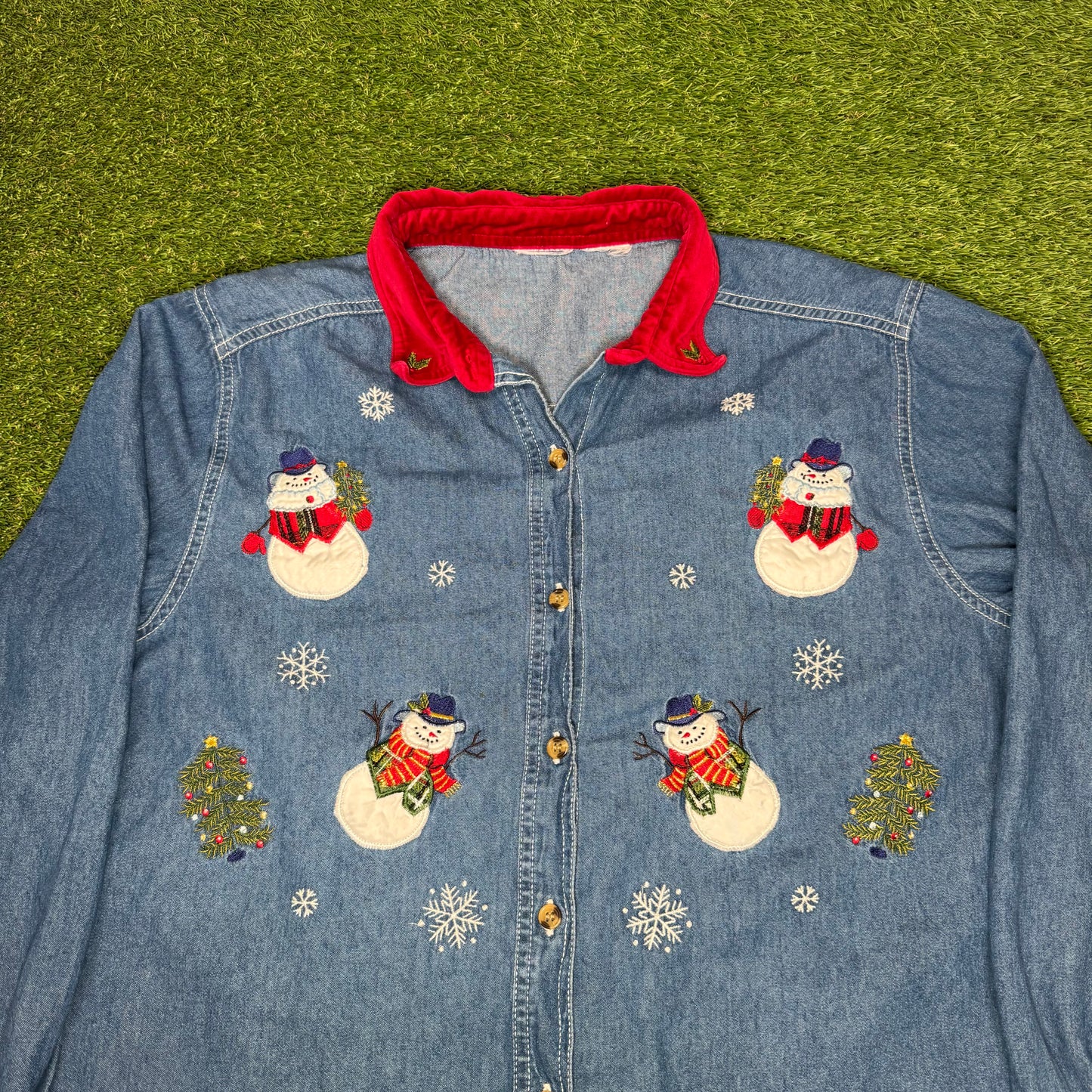 Christmas Button Up Shirt Small