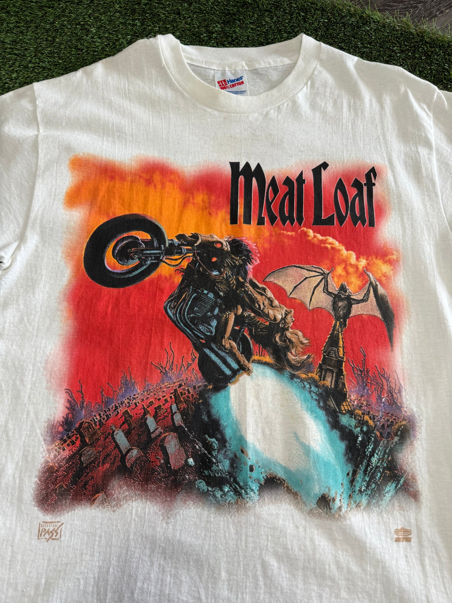90’s Meatloaf T-Shirt 23x27.5 - Large