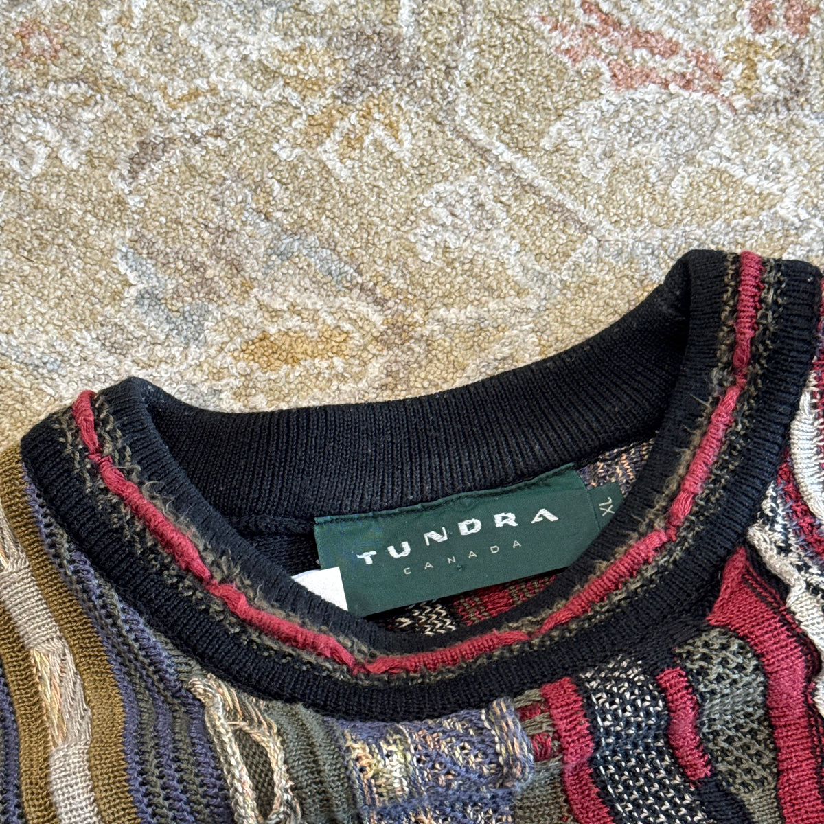 Vintage Tundra 3d Knit Sweatshirt XL