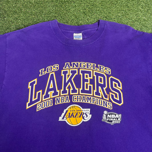 2001 Los Angeles Lakers T-Shirt XL