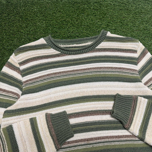 Earthy Green Knit 20.5x22