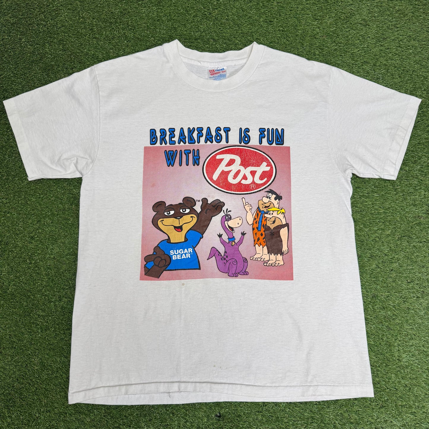 Vintage Post Cereal Flintstones T-Shirt Large